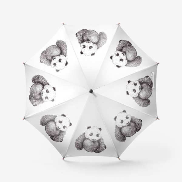 Зонт «детеныш панды с мячем»