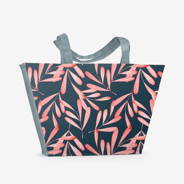 Пляжная сумка «Красные листья»