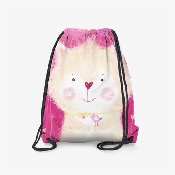Рюкзак «Котик на розовом фоне»