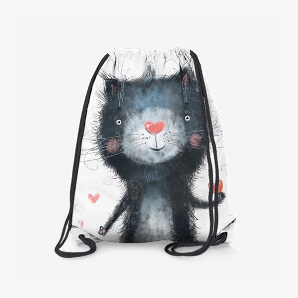 Рюкзак «Котик на белом фоне»