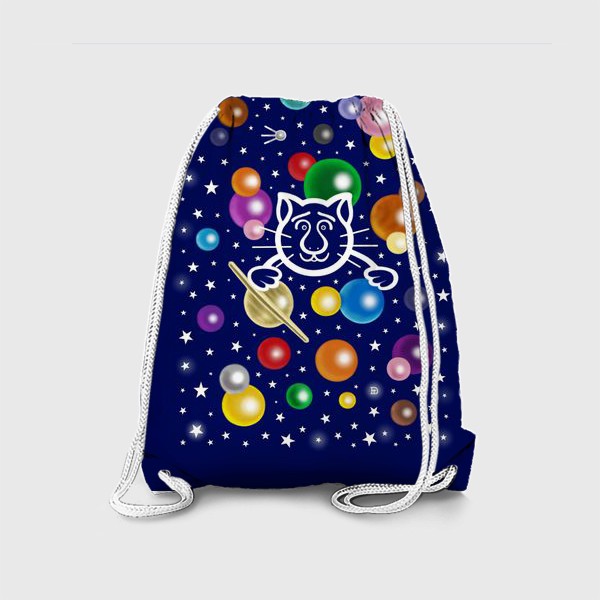 Рюкзак «Космический кот, или Звёздный путешественник»
