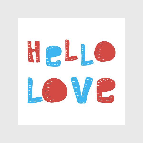 Шторы «HELLO LOVE»
