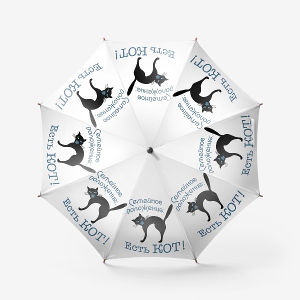 Зонт «Семейное положение: есть кот!»