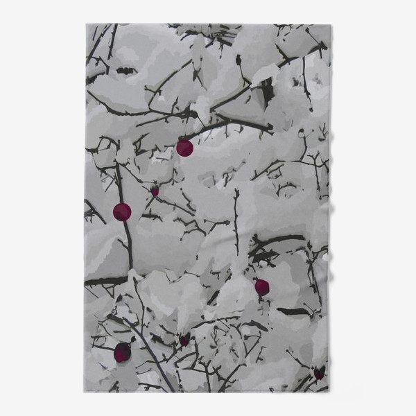 Полотенце «Яблони в снегу»