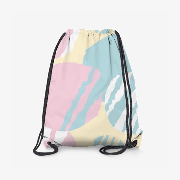Рюкзак «абстрактный пастельный фон круги в полоску»