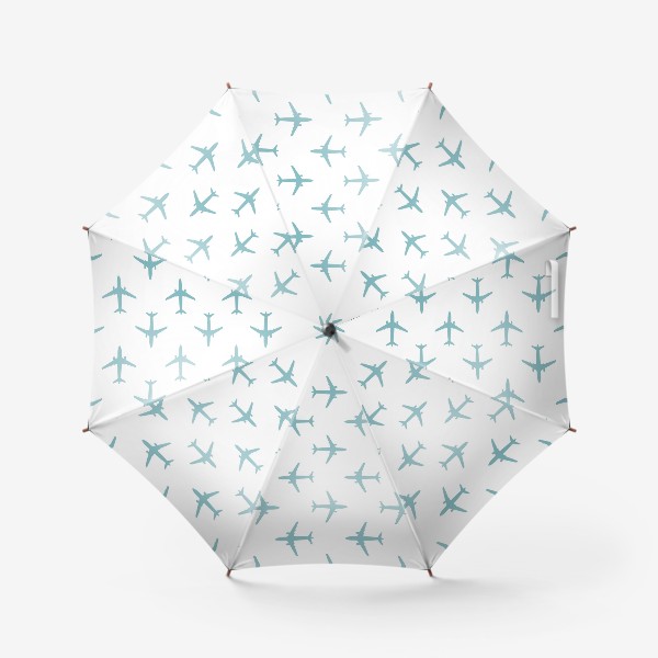 Зонт «Воздушный паттерн с самолётами»