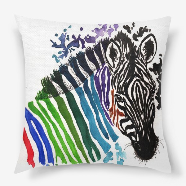 Подушка «Цветная зебра»