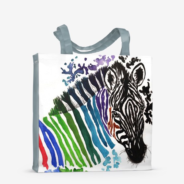 Сумка-шоппер «Цветная зебра»