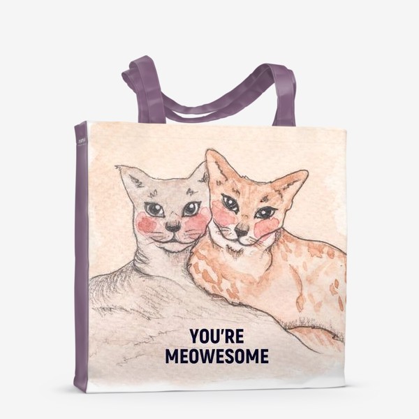 Сумка-шоппер «you're meowesome»