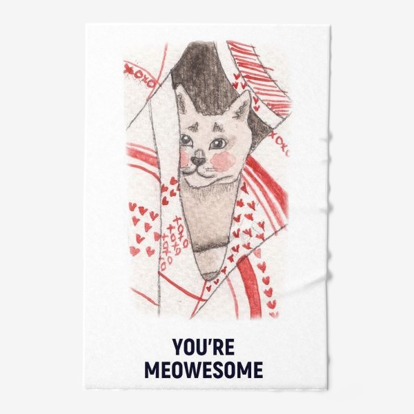 Полотенце «You're meowesome »