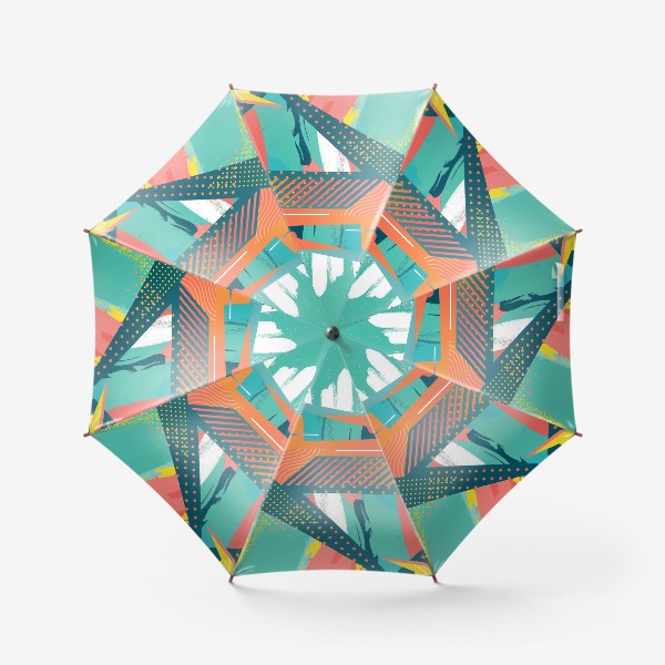 Зонт «Яркая абстракция, графика, геометрия»