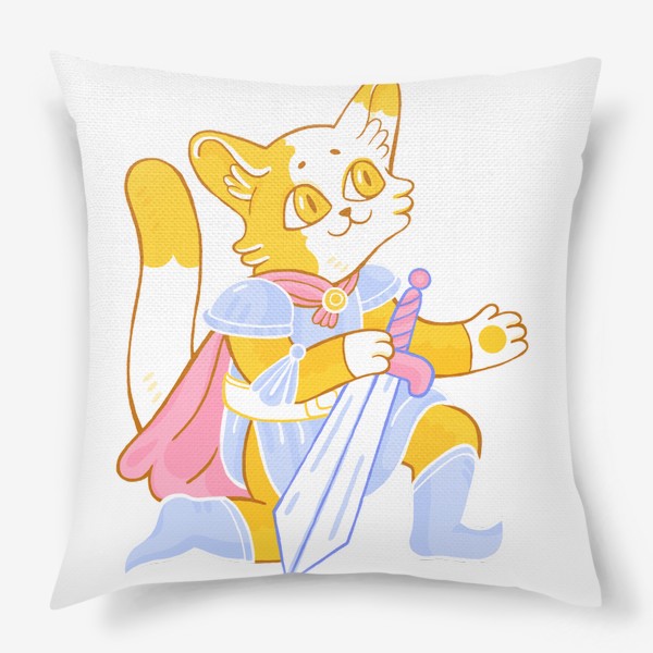 Подушка «Кот-рыцарь»