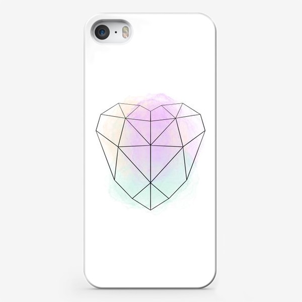 Чехол iPhone «полигональное сердце»