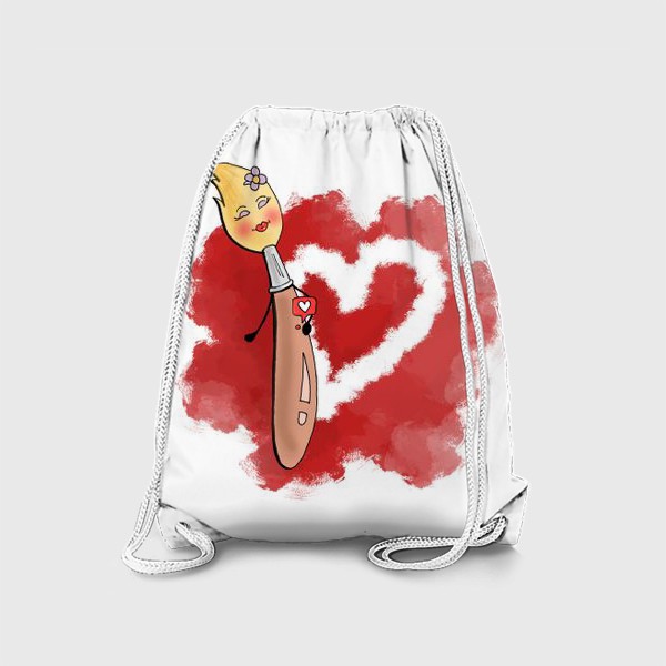 Рюкзак «Кисточка и сердце»
