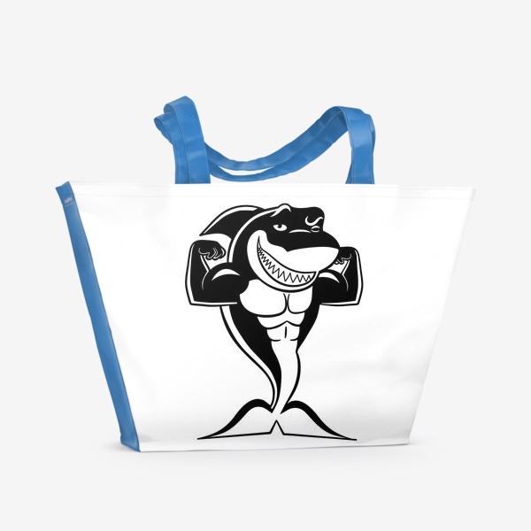 Пляжная сумка «Акула-тату»