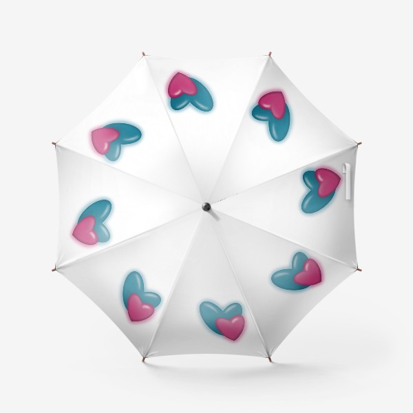 Зонт «Два сердца бьются в такт»
