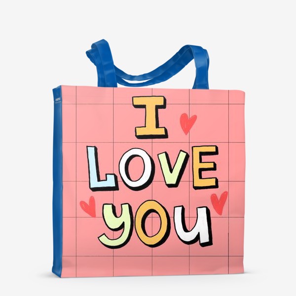 Сумка-шоппер «Открытка “I love you”»