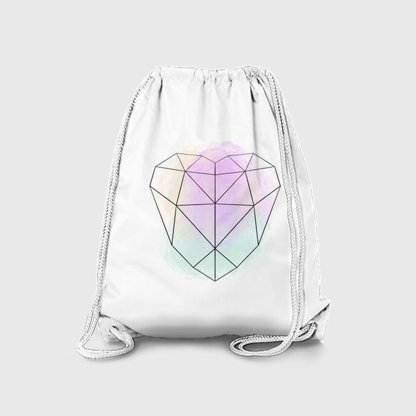 Рюкзак «полигональное сердце»