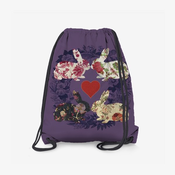 Рюкзак «кролики фиолетовые»