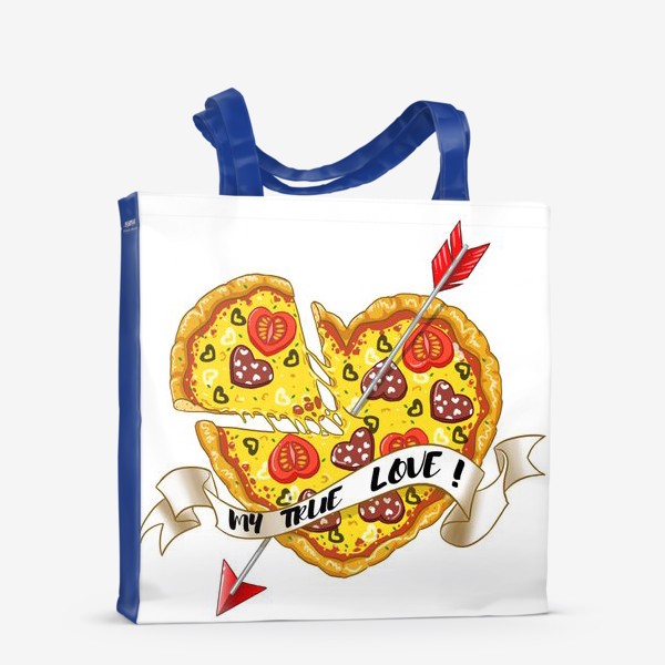 Сумка-шоппер «любовь это пицца»