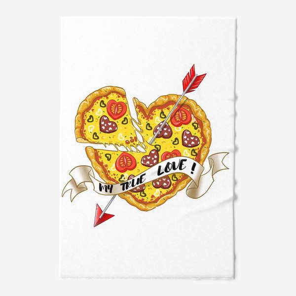 Полотенце «любовь это пицца»