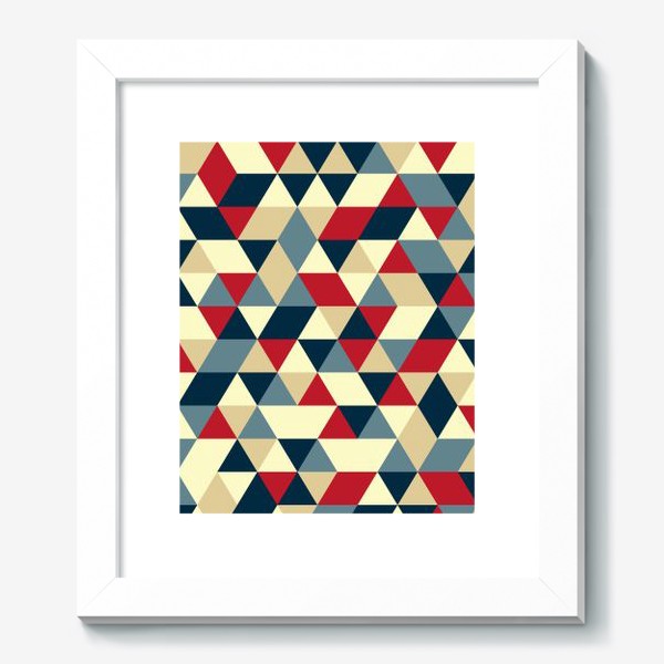 Картина «Абстрактный геометрический фон из разноцветных треугольников»,  купить в интернет-магазине в Москве, автор: Ксения Кудрина, цена: 4550  рублей, 25310.82835.704549.2086302