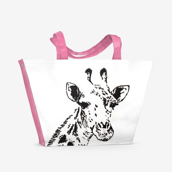 Пляжная сумка «Графический жираф»