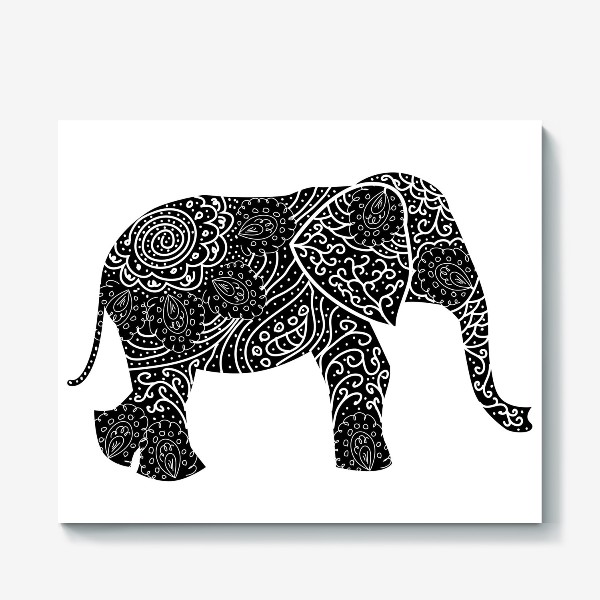 Холст &laquo;Индийский слон&raquo;