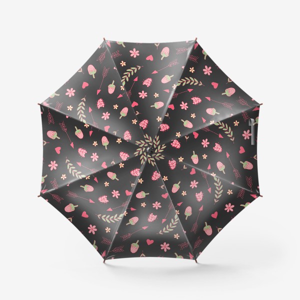 Зонт «Листья и букашки»