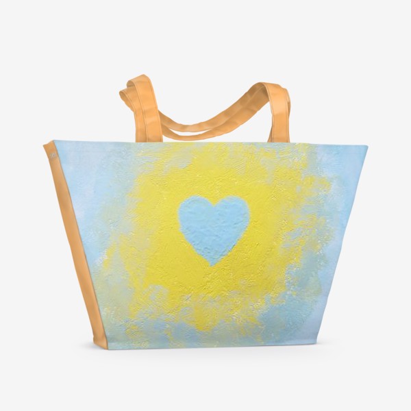 Пляжная сумка «Голубое сердце»