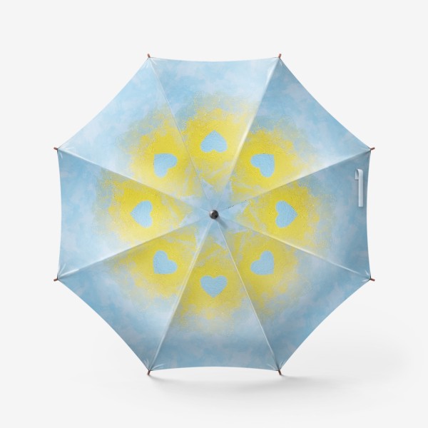 Зонт «Голубое сердце»