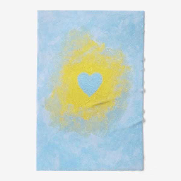 Полотенце «Голубое сердце»