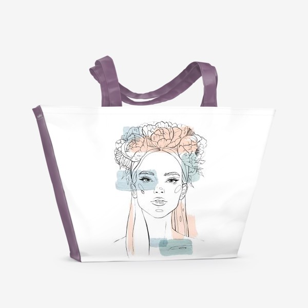 Пляжная сумка «Девочка - весна»