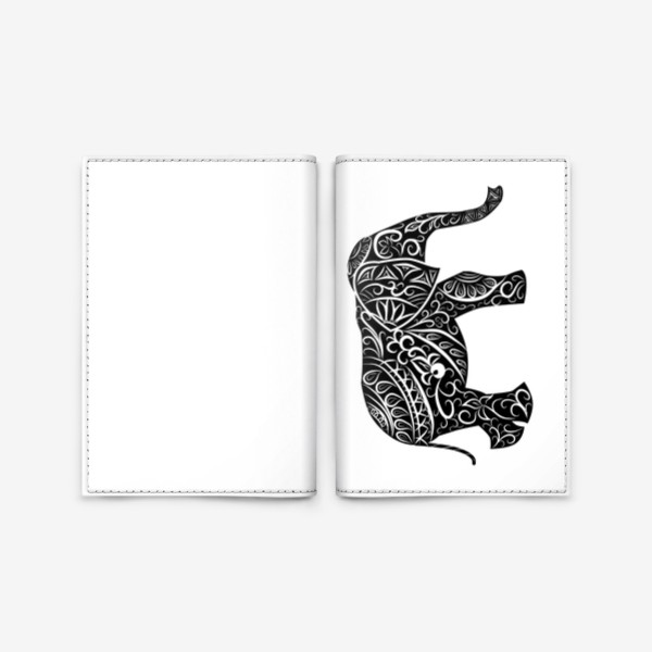 Обложка для паспорта «Индийский слон»