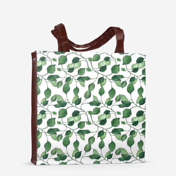 Сумка-шоппер «Паттерн природа растения листочки »