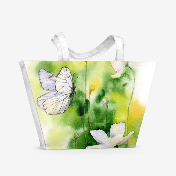 Пляжная сумка «Акварель Бабочки»