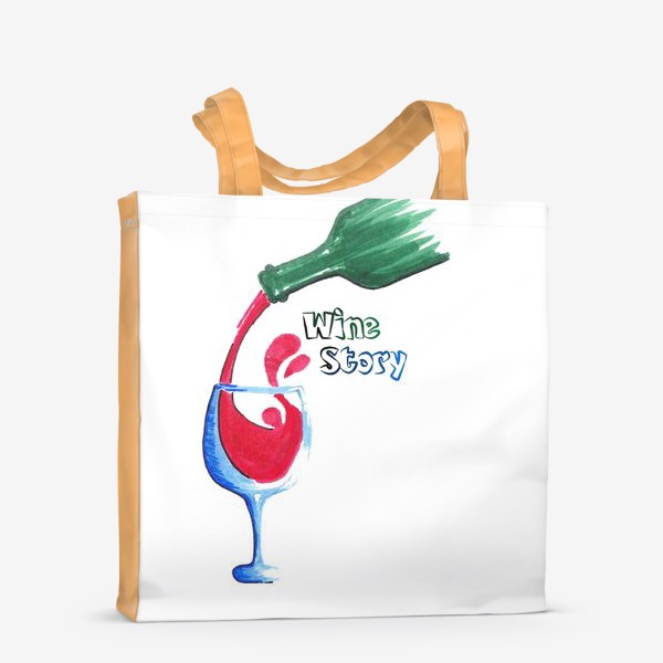 Сумка-шоппер «Красное вино»