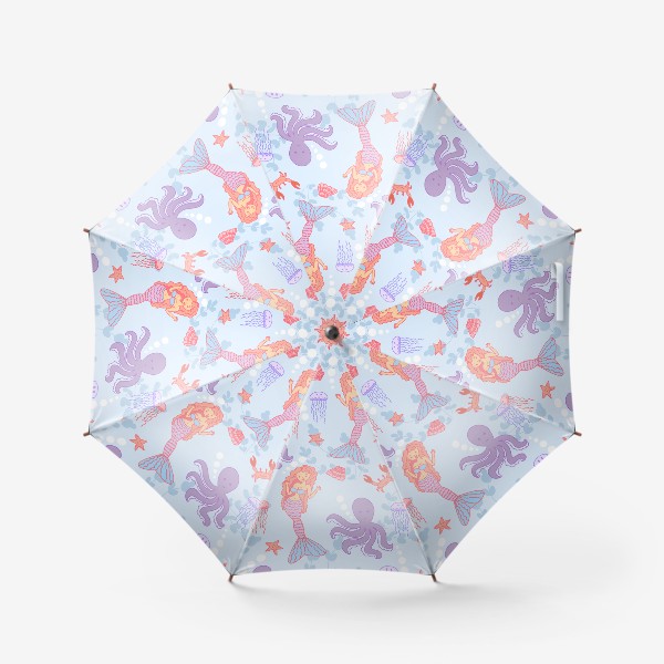 Зонт «Осьминожки и русалки»
