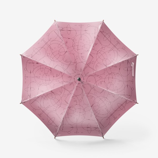 Зонт «Абстрактный рисунок с овалами»
