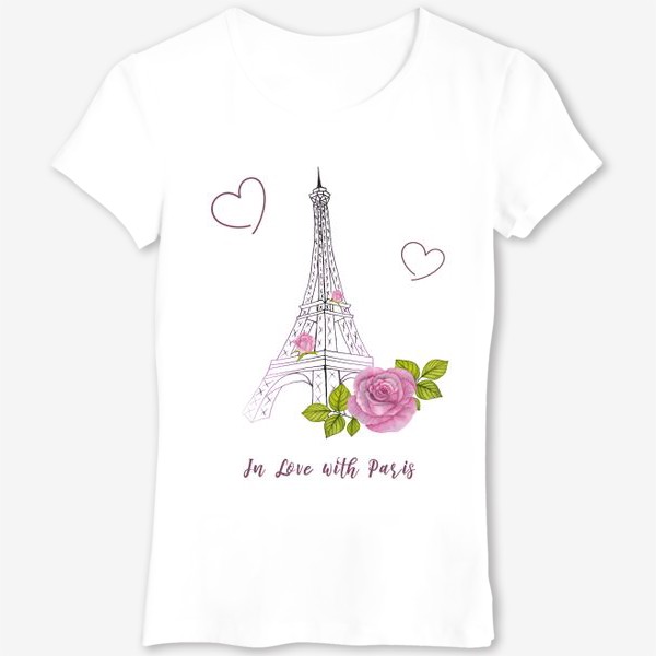 Футболка «Люблю Париж»