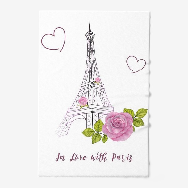 Полотенце «Люблю Париж»