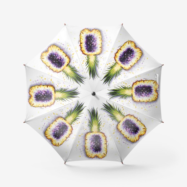 Зонт «Драгоценный ананас аметист»
