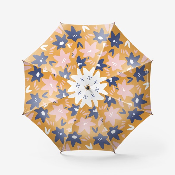 Зонт &laquo;Абстрактные цветы-звёзды&raquo;