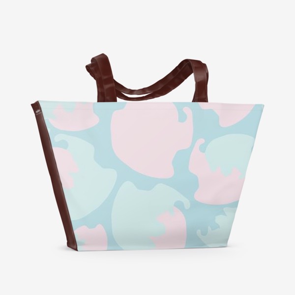 Пляжная сумка «абстрактный пастельный фон»