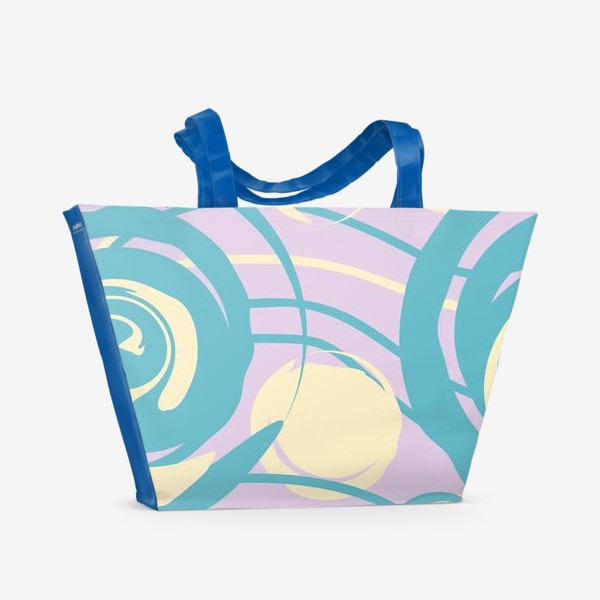 Пляжная сумка «абстрактный фон круги и спирали»