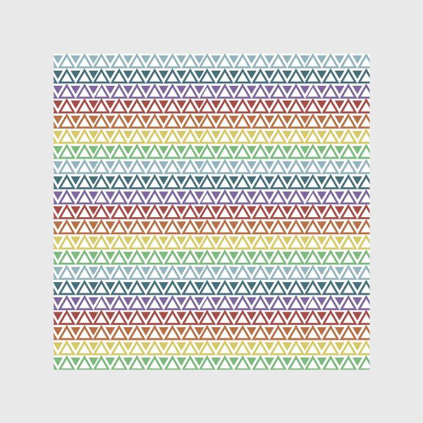 Шторы «Абстрактный паттерн из разноцветных треугольников»