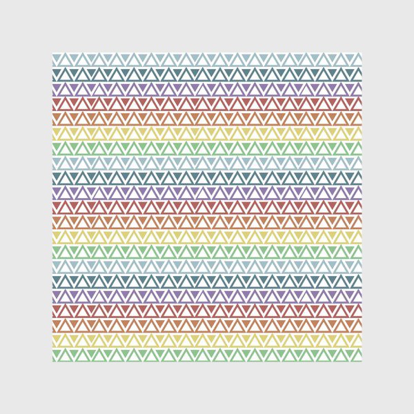 Скатерть «Абстрактный паттерн из разноцветных треугольников»
