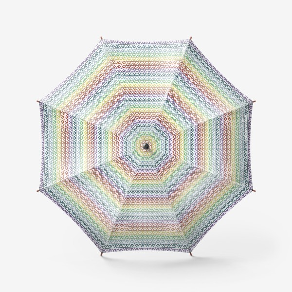 Зонт «Абстрактный паттерн из разноцветных треугольников»