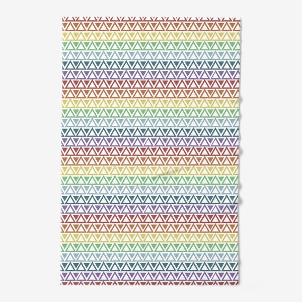 Полотенце «Абстрактный паттерн из разноцветных треугольников»