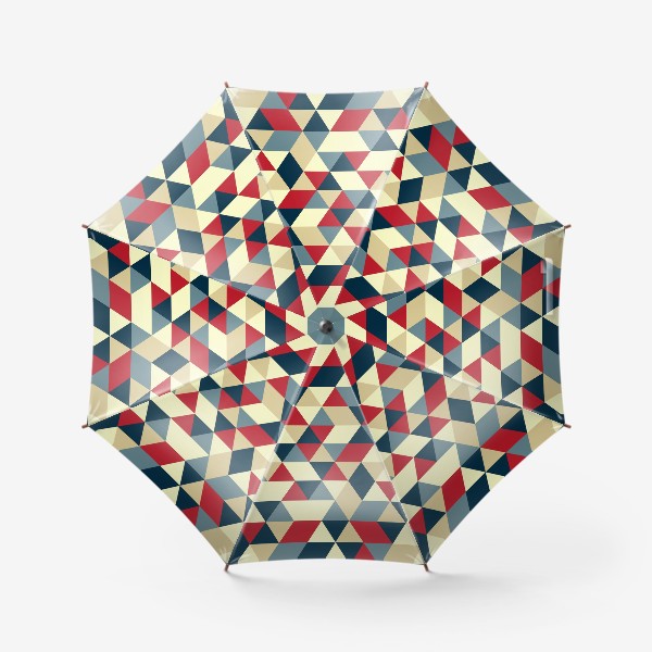 Зонт &laquo;Абстрактный геометрический фон из разноцветных треугольников&raquo;